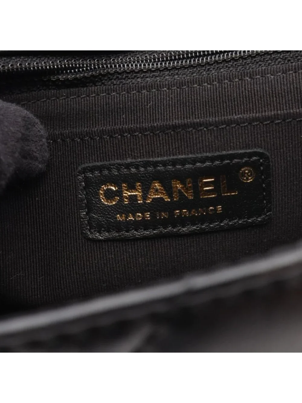 Chanel Shoulder Bag Quilted Small Flap Black Lambskin Chain